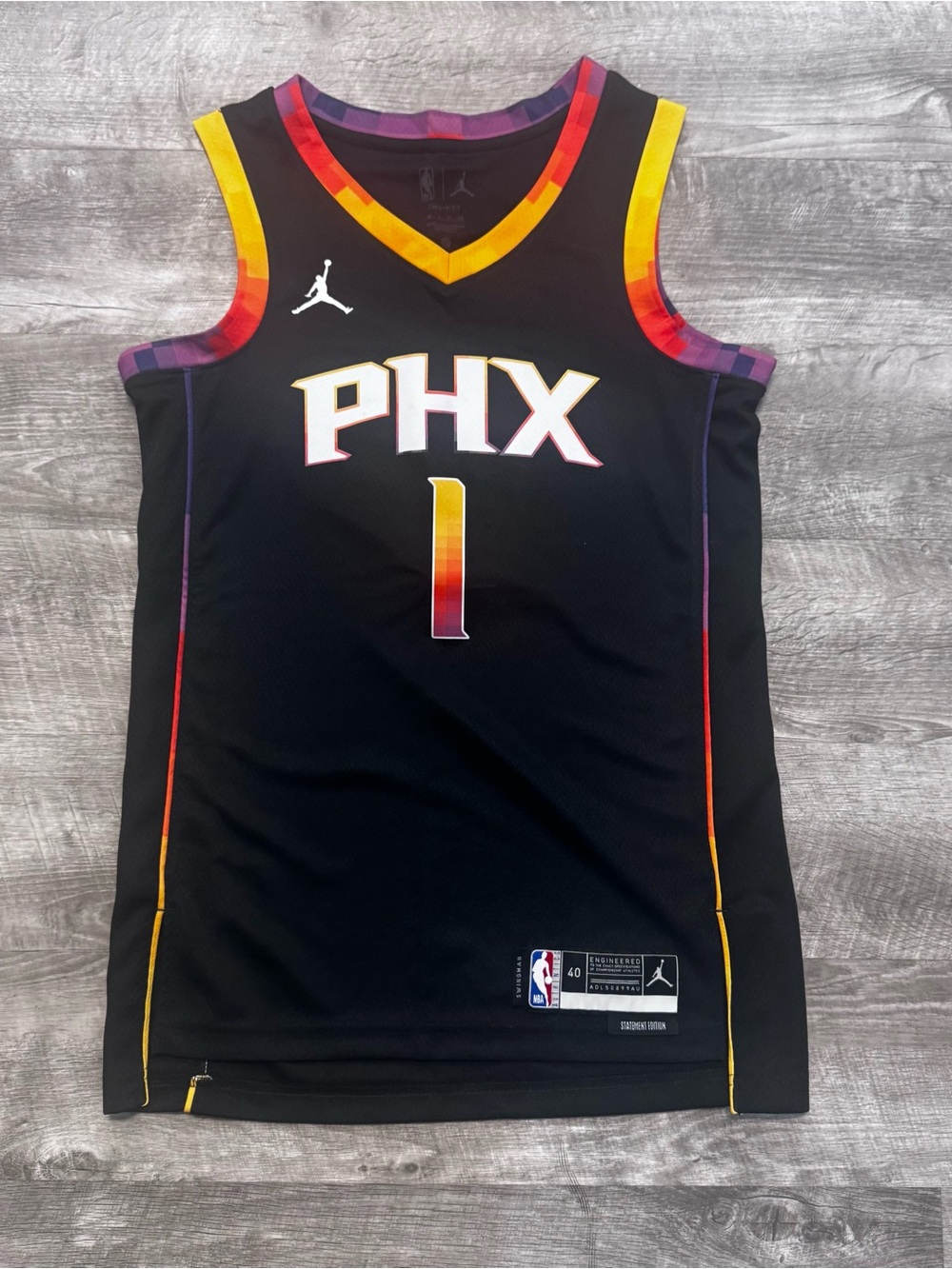 Nike Devin Booker Phoenix Suns Statement Edition Jersey Adult Sz. S 40 - Picture 2 of 10